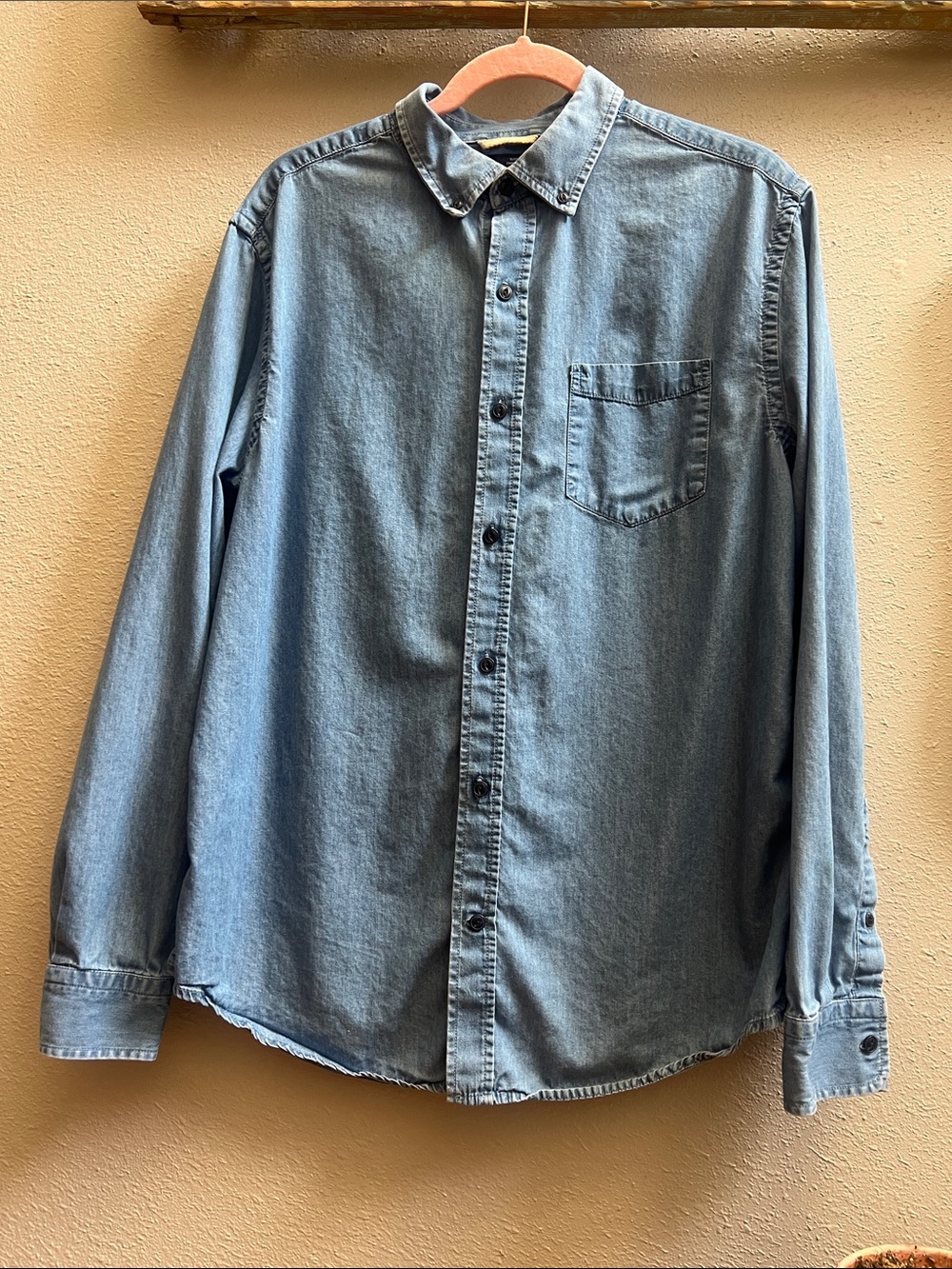 GAP Light Wash Denim Button-Down Shirt